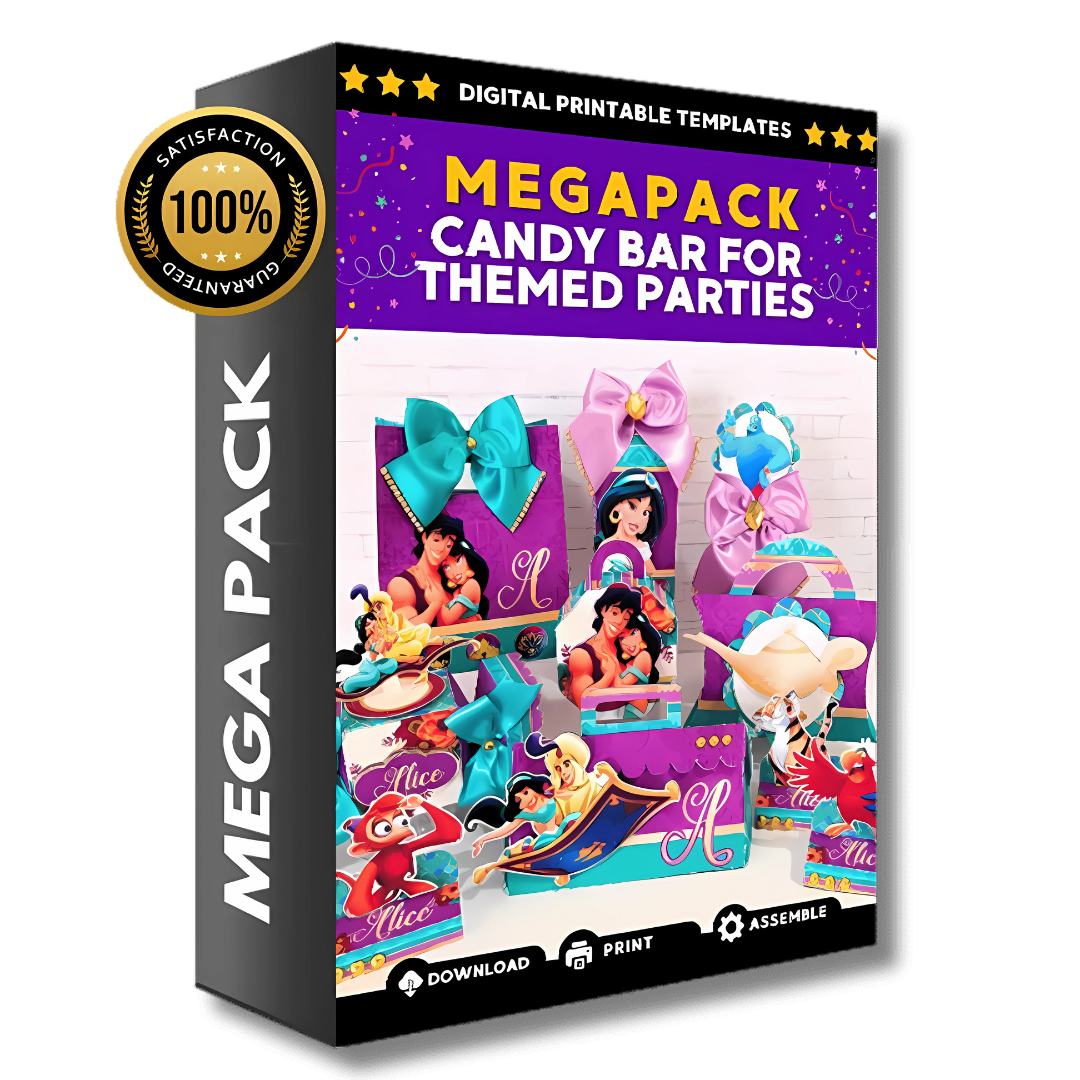Mega Candy Bar Party Pack – Over 10,000 Printable Templates + Exclusive Bonuses