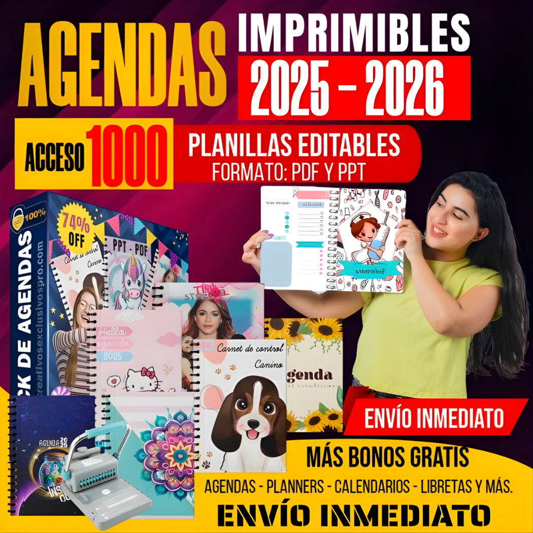 Pack de Agendas Creativas 2025-2026