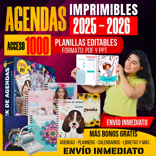 Pack de Agendas Creativas 2025-2026
