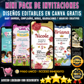 Mini Pack de Invitaciones Editables para Todo Tipo de Eventos - (Interactivas - Animadas - Digitales)
